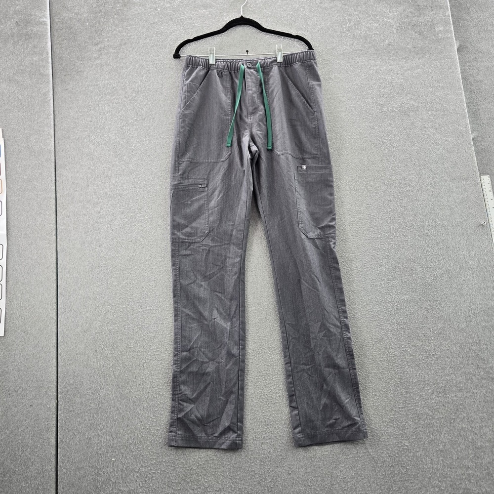 FIGS Men Scrub Pants S/T Gray Cairo Cargo TM3001T 33" Inseam